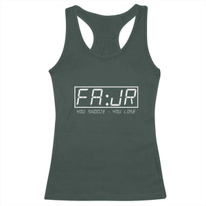 Fajr Time Muslim Racerback Tank Top Ramadan Mubarak Kareem TS02 Dark Forest Green Print Your Wear