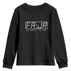 Fajr Time Muslim Youth Sweatshirt Ramadan Mubarak Kareem TS02 Black Print Your Wear