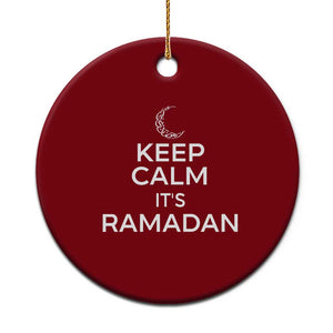 Keep Calm It's Ramadan Ceramic Ornament Kareem Eid Mubarek Islamic Muslims TS02 1pc Red Print Your Wear