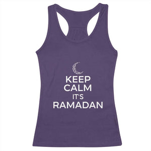 Keep Calm It's Ramadan Racerback Tank Top Kareem Eid Mubarek Islamic Muslims TS02 Purple Print Your Wear