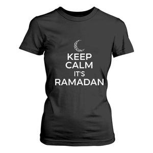 Keep Calm It's Ramadan T Shirt For Women Kareem Eid Mubarek Islamic Muslims TS02 Black Print Your Wear