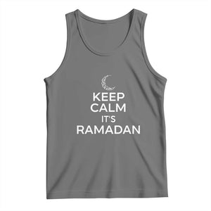 Keep Calm It's Ramadan Tank Top Kareem Eid Mubarek Islamic Muslims TS02 Black Heather Print Your Wear
