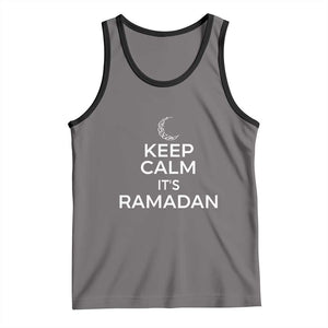 Keep Calm It's Ramadan Tank Top Kareem Eid Mubarek Islamic Muslims TS02 Deep Heather Black Print Your Wear