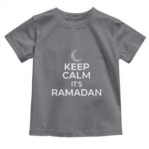 Keep Calm It's Ramadan Toddler T Shirt Kareem Eid Mubarek Islamic Muslims TS02 Charcoal Print Your Wear