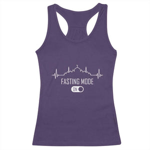 Happy Ramadan Islamic Racerback Tank Top Fasting Mode Is On Muslim TS02 Purple Print Your Wear