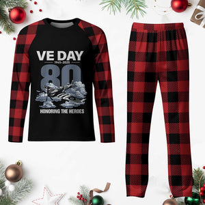 VE Day 80th Anniversary Plaid Pajama Set 2025 Celebration WWII Remembrance Retro TS02 Buffalo Plaid Print Your Wear