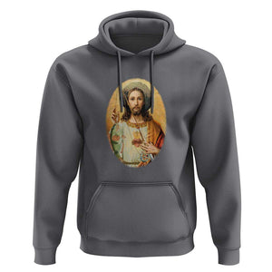 Funny Fishing Hoodie Funny Jesus Gone Fishing Jesus Relaxing Funny Fishing Gifts For Men Women Fisherman TS02 Charcoal Print Your Wear