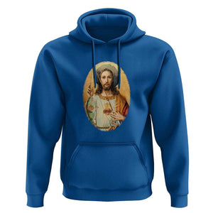 Funny Fishing Hoodie Funny Jesus Gone Fishing Jesus Relaxing Funny Fishing Gifts For Men Women Fisherman TS02 Royal Blue Print Your Wear