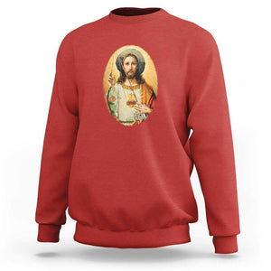 Funny Fishing Sweatshirt Funny Jesus Gone Fishing Jesus Relaxing Funny Fishing Gifts For Men Women Fisherman TS02 Red Print Your Wear