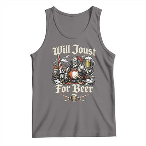 Funny Medieval Knight Drinking Humor Tank Top Will Joust For Beer Vintage Renaissance Faire