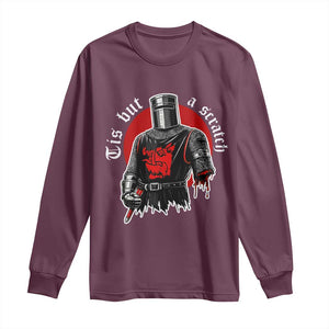 Funny One Arm Knight Medieval Long Sleeve Shirt Tis But A Scratch Classic Dark Humor Parody