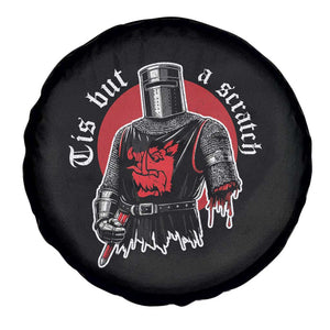 Funny One Arm Knight Medieval Spare Tire Cover Tis But A Scratch Classic Dark Humor Parody
