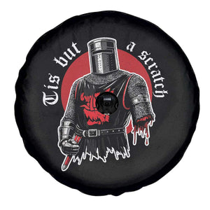 Funny One Arm Knight Medieval Spare Tire Cover Tis But A Scratch Classic Dark Humor Parody