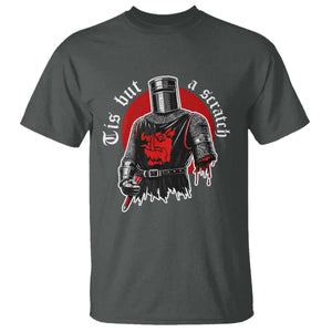 Funny One Arm Knight Medieval T Shirt Tis But A Scratch Classic Dark Humor Parody