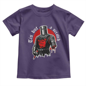 Funny One Arm Knight Medieval Toddler T Shirt Tis But A Scratch Classic Dark Humor Parody