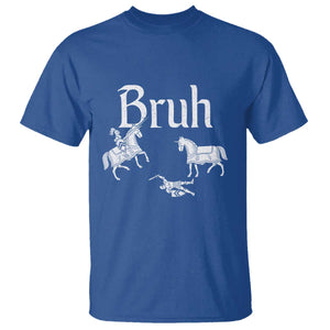 Funny Bruh Medieval Jousting Fallen Knight Graphic T Shirt Sarcastic Renaissance Faire Meme