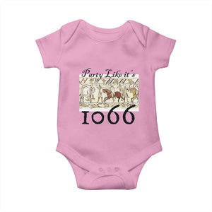 Funny Medieval Humor Battle of Hastings Baby Onesie Party Like Its 1066 Historic Bayeux Tapestry Graphic