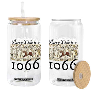 Funny Medieval Humor Battle of Hastings Glass Can Party Like Its 1066 Historic Bayeux Tapestry Graphic