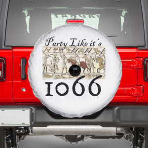 Funny Medieval Humor Battle of Hastings Spare Tire Cover Party Like Its 1066 Historic Bayeux Tapestry Graphic