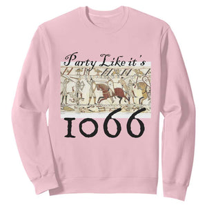 Funny Medieval Humor Battle of Hastings Sweatshirt Party Like Its 1066 Historic Bayeux Tapestry Graphic