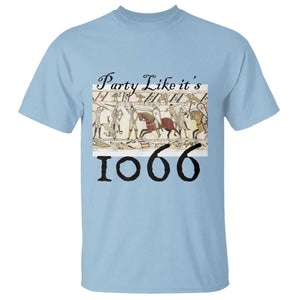 Funny Medieval Humor Battle of Hastings T Shirt Party Like Its 1066 Historic Bayeux Tapestry Graphic