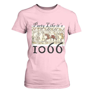 Funny Medieval Humor Battle of Hastings T Shirt For Women Party Like Its 1066 Historic Bayeux Tapestry Graphic