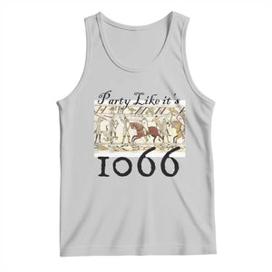 Funny Medieval Humor Battle of Hastings Tank Top Party Like Its 1066 Historic Bayeux Tapestry Graphic