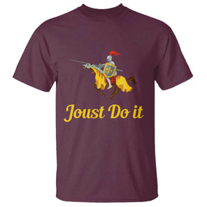 Funny Joust Do It Medieval Knight Horse Graphic T Shirt Jousting Renaissance Faire Parody