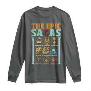The Epic Sagas Ancient Greek Mythology Graphic Long Sleeve Shirt Odysseus Journey Odyssey History Lover Gift