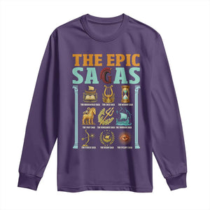 The Epic Sagas Ancient Greek Mythology Graphic Long Sleeve Shirt Odysseus Journey Odyssey History Lover Gift