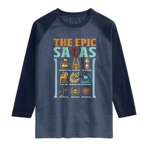 The Epic Sagas Ancient Greek Mythology Graphic Raglan Shirt Odysseus Journey Odyssey History Lover Gift