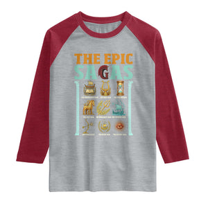 The Epic Sagas Ancient Greek Mythology Graphic Raglan Shirt Odysseus Journey Odyssey History Lover Gift