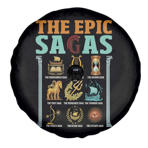 The Epic Sagas Ancient Greek Mythology Graphic Spare Tire Cover Odysseus Journey Odyssey History Lover Gift