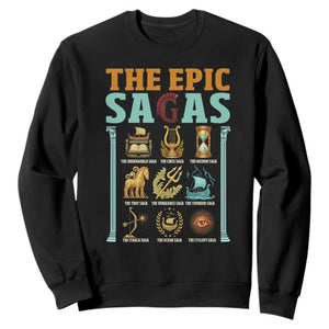 The Epic Sagas Ancient Greek Mythology Graphic Sweatshirt Odysseus Journey Odyssey History Lover Gift