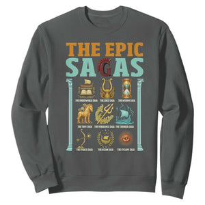The Epic Sagas Ancient Greek Mythology Graphic Sweatshirt Odysseus Journey Odyssey History Lover Gift