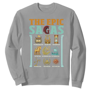 The Epic Sagas Ancient Greek Mythology Graphic Sweatshirt Odysseus Journey Odyssey History Lover Gift