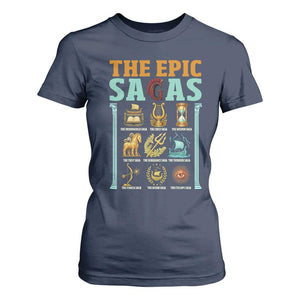 The Epic Sagas Ancient Greek Mythology Graphic T Shirt For Women Odysseus Journey Odyssey History Lover Gift