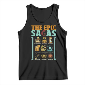 The Epic Sagas Ancient Greek Mythology Graphic Tank Top Odysseus Journey Odyssey History Lover Gift