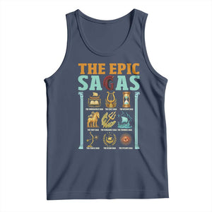 The Epic Sagas Ancient Greek Mythology Graphic Tank Top Odysseus Journey Odyssey History Lover Gift