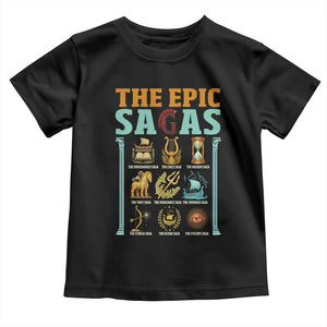 The Epic Sagas Ancient Greek Mythology Graphic Toddler T Shirt Odysseus Journey Odyssey History Lover Gift