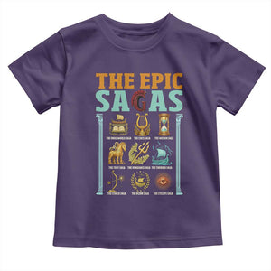 The Epic Sagas Ancient Greek Mythology Graphic Toddler T Shirt Odysseus Journey Odyssey History Lover Gift