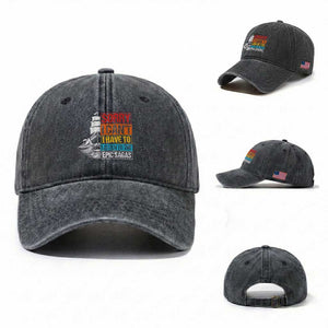 I Have To Listen To The Epic Sagas Odysseus Ship Retro Washed Cotton Baseball Cap Funny Odyssey Greek Mythology Lover