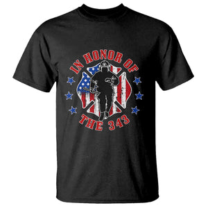 Firefighter Memorial In Honor Of The 343 Maltese Cross Graphic T Shirt Patriotic 9 11 Memorial Tribute TS02 Black Print Your Wear