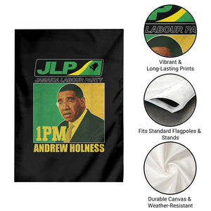 1PM Andrew Holness JPL Supporter Garden Flag Jamaica Labor Party Jamaican Political Pride TS02 Print Your Wear