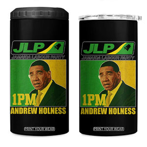 1PM Andrew Holness JPL Supporter 4 in 1 Can Cooler Tumbler Jamaica Labor Party Jamaican Political Pride TS02 One Size: 16 oz Black Print Your Wear