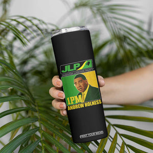 1PM Andrew Holness JPL Supporter Skinny Tumbler Jamaica Labor Party Jamaican Political Pride TS02 Print Your Wear