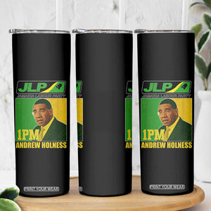 1PM Andrew Holness JPL Supporter Skinny Tumbler Jamaica Labor Party Jamaican Political Pride TS02 Print Your Wear