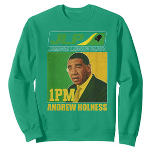 1PM Andrew Holness JPL Supporter Sweatshirt Jamaica Labor Party Jamaican Political Pride TS02 Irish Green Print Your Wear