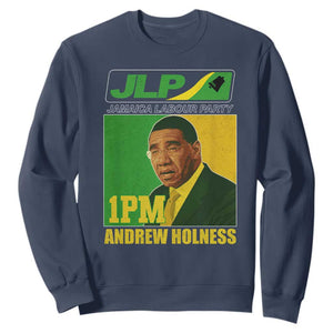 1PM Andrew Holness JPL Supporter Sweatshirt Jamaica Labor Party Jamaican Political Pride TS02 Navy Print Your Wear