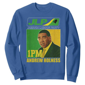 1PM Andrew Holness JPL Supporter Sweatshirt Jamaica Labor Party Jamaican Political Pride TS02 Royal Blue Print Your Wear